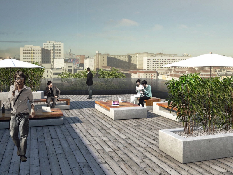 Visualisierung Dachterrasse