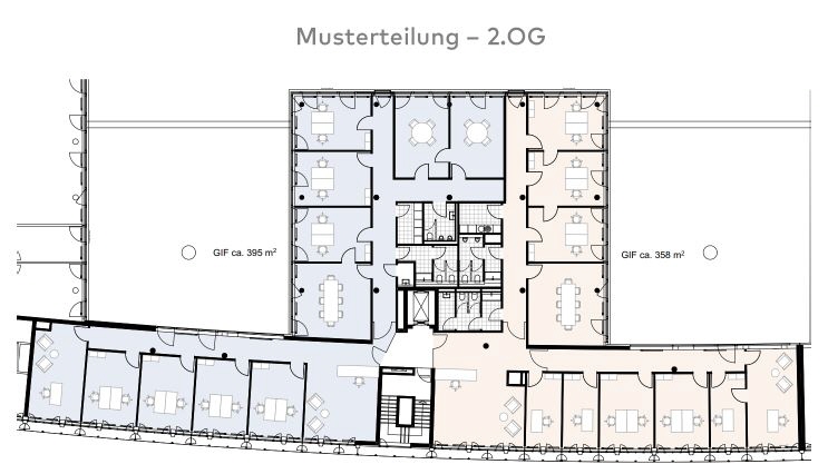 Musterteilung - 2 OG