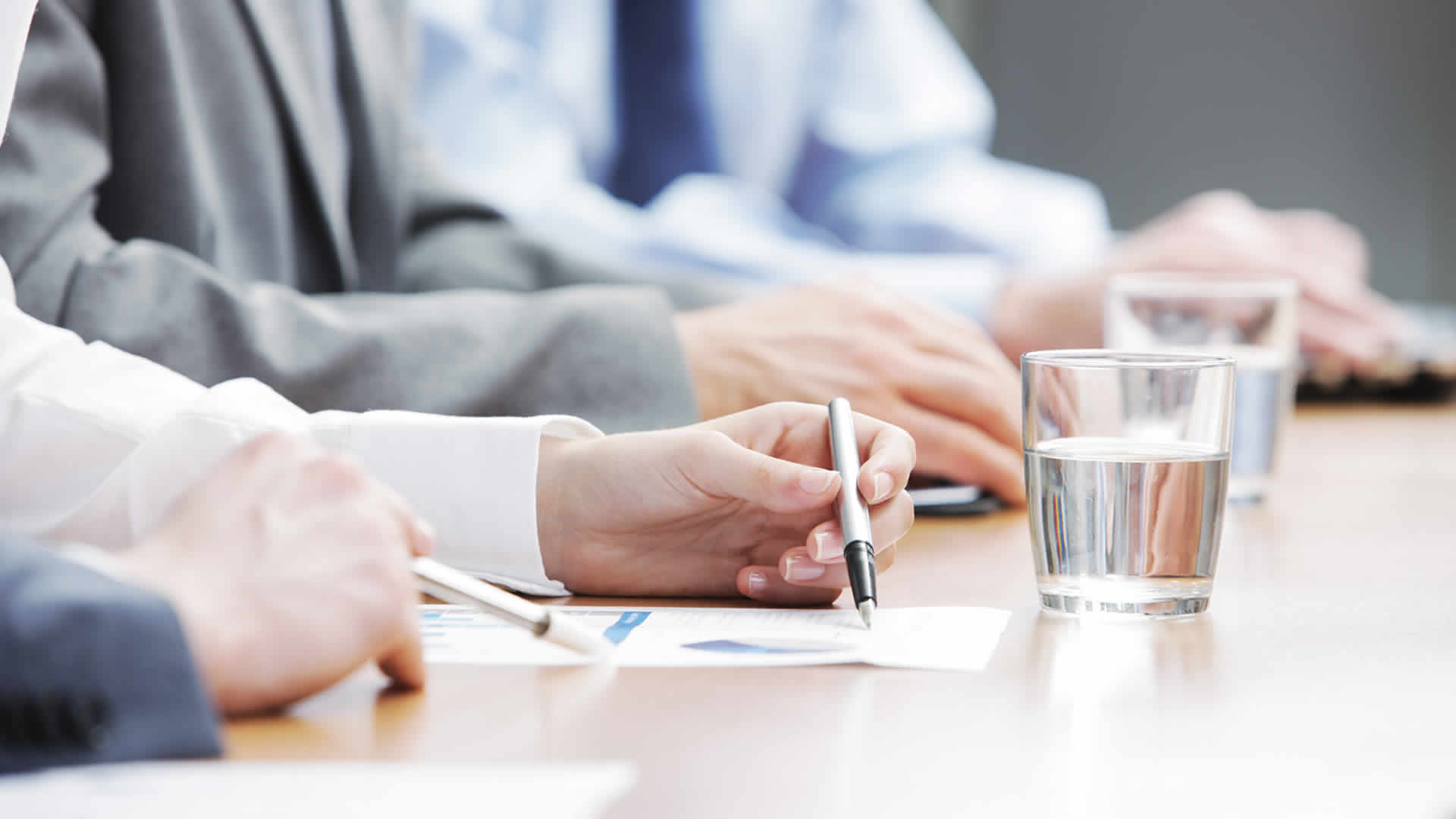 Besprechung mit Statistiken