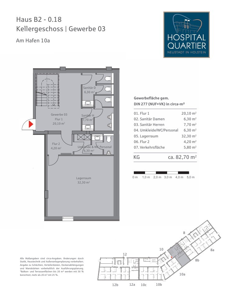 Ihr neues Quartier zum Leben und Arbeiten direkt an der Ostsee mit eigener Marina! - Haus B2-0.18, UG