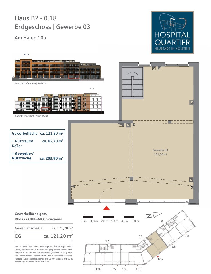Ihr neues Quartier zum Leben und Arbeiten direkt an der Ostsee mit eigener Marina! - Haus B2-0.18, EG