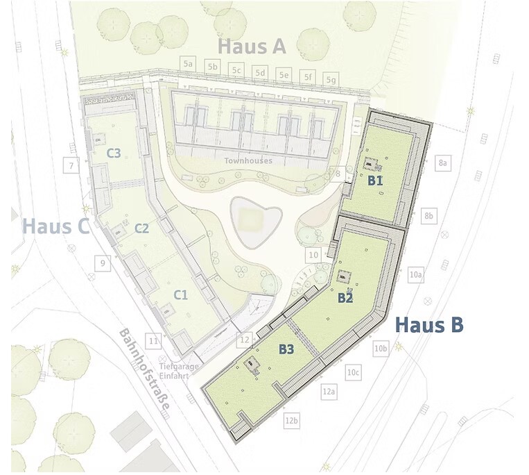 Benötigen Sie einen Bootsanleger mit eigener Ladenfläche? Dann kommen Sie ins Hospital Quartier. - Lageplan Hospital Quartier